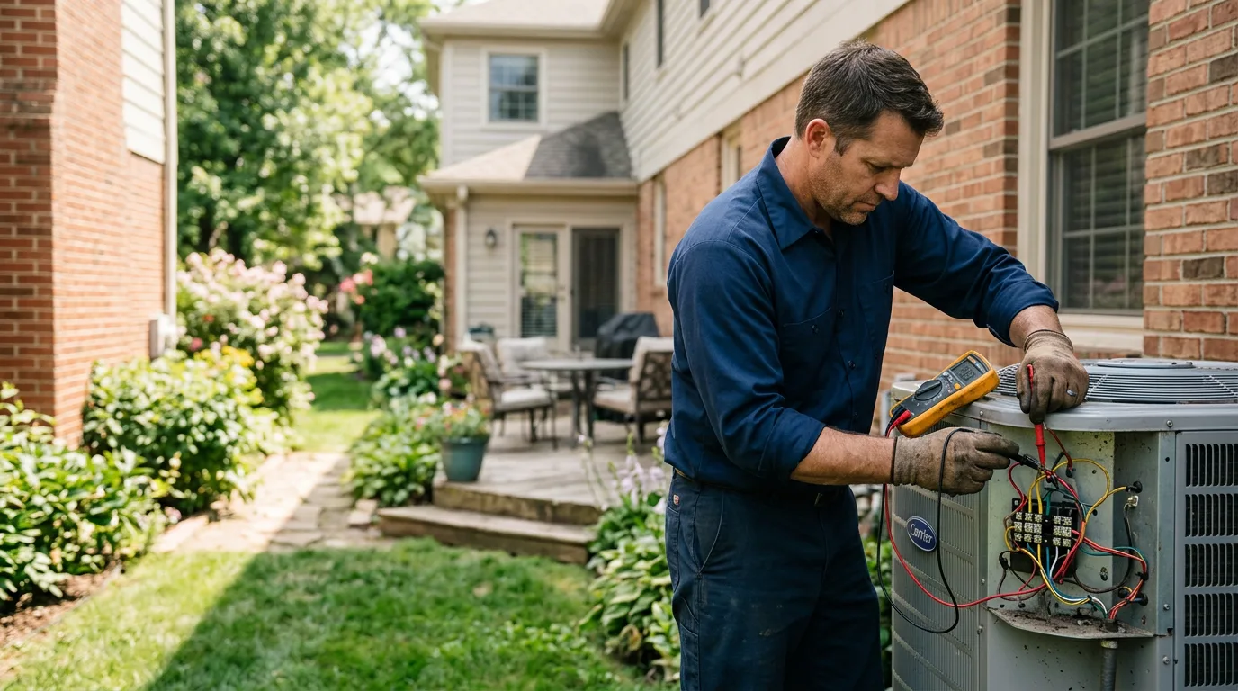 HVAC technician working near Clarksburg, MO